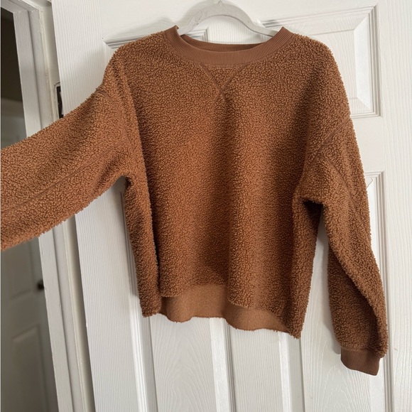 Cozy Brown Sherpa Sweater - Picture 1 of 2